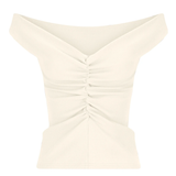 Dominique Healy Niveah Tee - Vanilla Rib