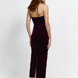 Effie Kats Annora Dress - Wine Velvet
