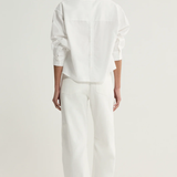 Elka Collective Arlo Crop Shirt - White