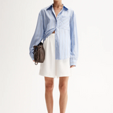 Elka Collective Henry Stripe Shirt - Blue Stripe