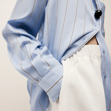Elka Collective Henry Stripe Shirt - Blue Stripe