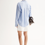 Elka Collective Henry Stripe Shirt - Blue Stripe