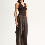 Elka Collective Lindsay Knit Top - Chocolate