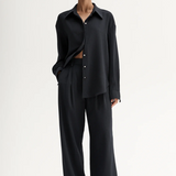Elka Collective Miller Longsleeve Shirt - Midnight Ink