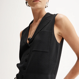 Elka Collective Sinclair Knit Vest - Black