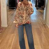 Farm Rio Blouse - Royal Garden Sand