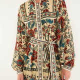 Farm Rio Francesca Mini Dress - Sand