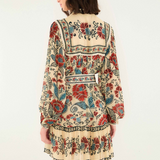 Farm Rio Francesca Mini Dress - Sand