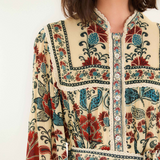 Farm Rio Francesca Mini Dress - Sand