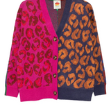 Farm Rio Ikat Dyed Cardiagn - Leopard