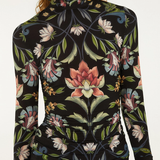 Farm Rio Jersey Blouse - Natalia Black