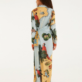 Farm Rio Maxi Dress - Beaches Path Multi Colour