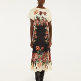 Farm Rio Maxi SS Dress - Winter Floral Cream