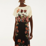 Farm Rio Maxi SS Dress - Winter Floral Cream