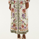 Farm Rio Midi Skirt - Rococo Flowers Cream