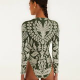 Farm Rio Miranda Dark Green Bodysuit