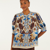 Farm Rio Nature Land Blouse - Sand