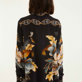 Farm Rio Pajma Shirt - Snake Floral Shirt