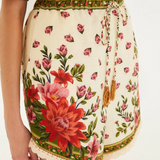 Farm Rio Wonder Rio Sand Shorts  - Floral Paula Black