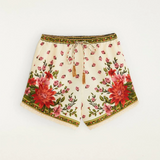 Farm Rio Wonder Rio Sand Shorts  - Floral Paula Black