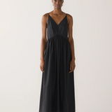 Foemina Amanda Dress - Black Cotton Tencel