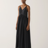 Foemina Amanda Dress - Black Cotton Tencel
