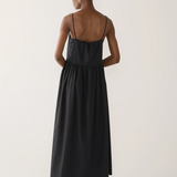 Foemina Amanda Dress - Black Cotton Tencel