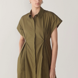 Foemina Augustine Dress - Jeep Cotton Tencel