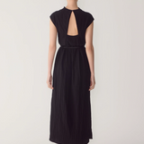 Foemina Faith Dress - Black Textured Viscose