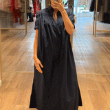 Foemina Kaya Dress - Navy Poplin