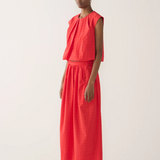 Foemina Oda Skirt - Rouge Seersucker
