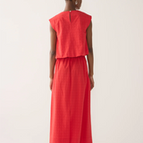 Foemina Oda Skirt - Rouge Seersucker