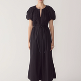 Foemina Raven Dress- Black Poplin