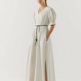 Foemina Scottie Dress - Basil Stripe Seersucker