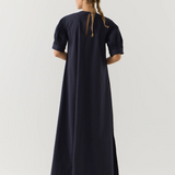 Foemina Scottie Dress - Navy Seersucker
