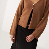 Francie Bella Cardigan - Brown Sugar