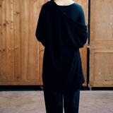 Francie Cocoon Coat - Black