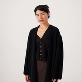 Francie Cocoon Coat - Black