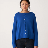 Francie Doll's Reversible Cardigan - Azure