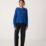 Francie Doll's Reversible Cardigan - Azure