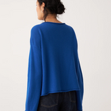 Francie Doll's Reversible Cardigan - Azure