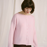 Francie Doll's Reversible Cardigan - Barely Pink