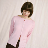 Francie Doll's Reversible Cardigan - Barely Pink