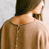 Francie Doll's Reversible Cardigan - Brown Sugar