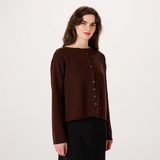 Francie Doll's Reversible Cardigan - Chestnut