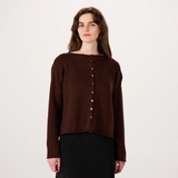 Francie Doll's Reversible Cardigan - Chestnut