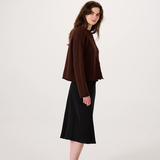 Francie Doll's Reversible Cardigan - Chestnut