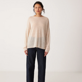 Francie Feather Knit - Creme