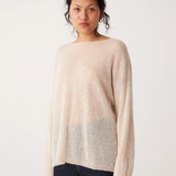 Francie Feather Knit - Creme