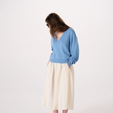 Francie Locket knit - Celeste Blue